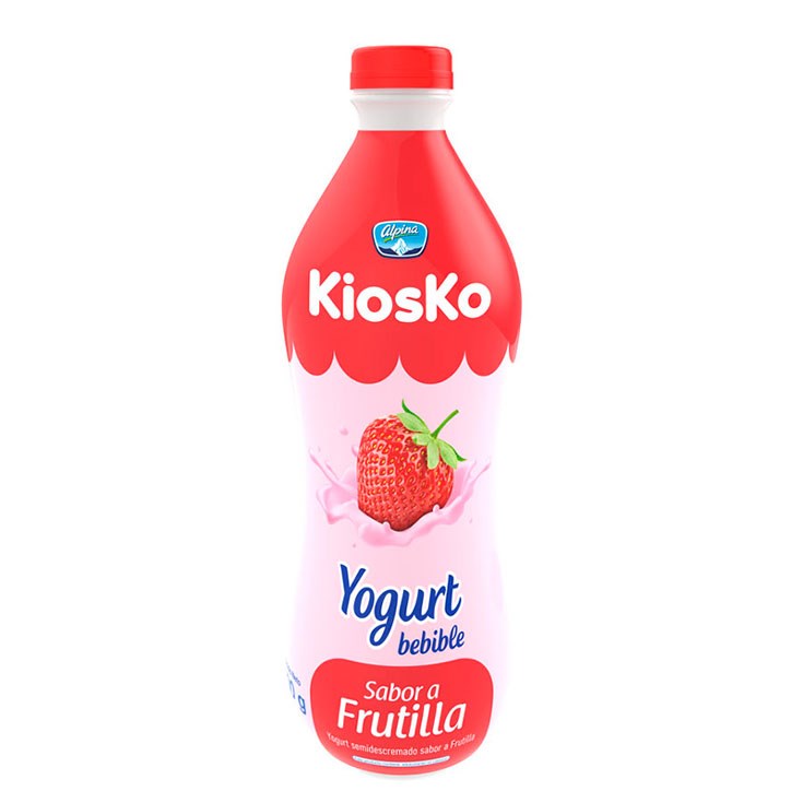 Yogurt Kiosko Bebible Sabor Frutilla 1.7 Lt