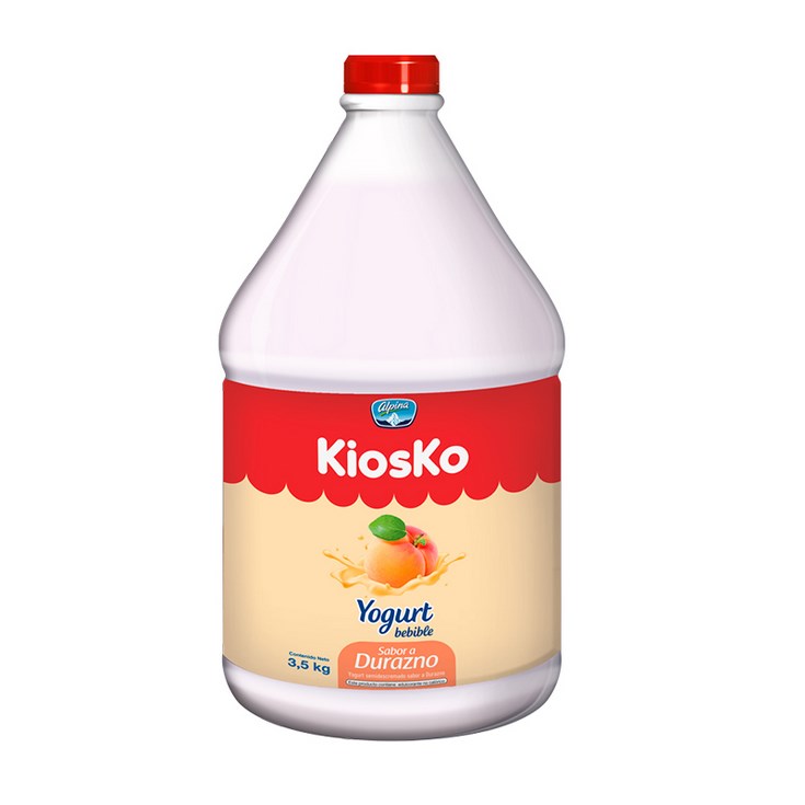 Yogurt Kiosko Bebible Sabor Durazno 3.5 Lt