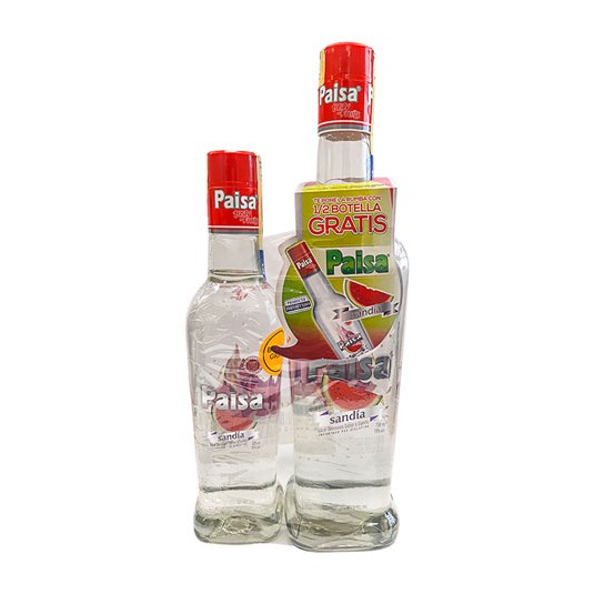 Paisa Pack Aguardiente Sabor Sandia 750 Ml