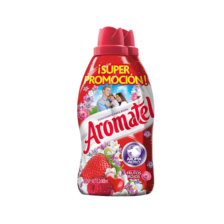 Suavizante Frutos Rojos Pack Aromatel 900 Ml