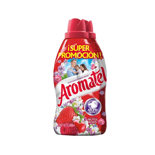 Suavizante Frutos Rojos Pack Aromatel 900 Ml