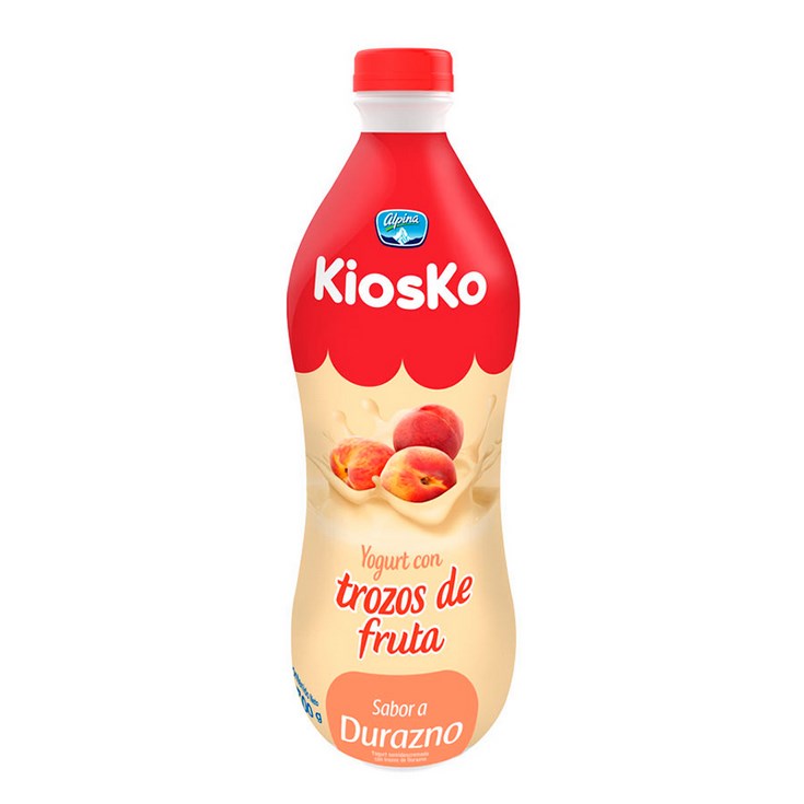 Yogurt Kiosko Trozos De Fruta Durazno 1.7 Lt