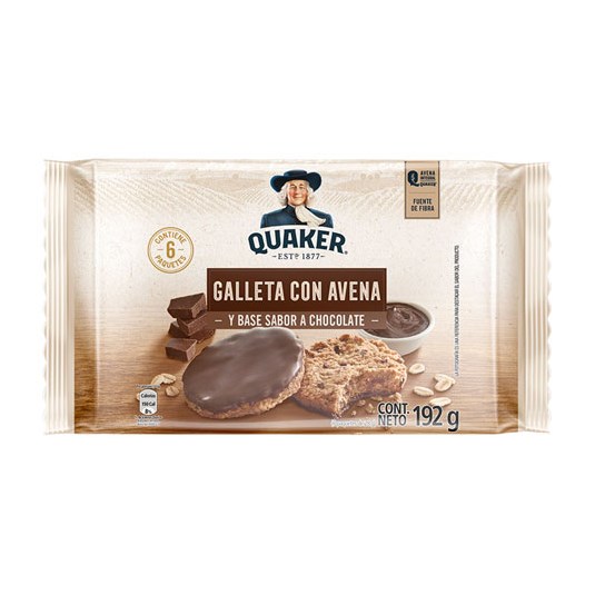 Galleta Con Avena Y Chocolate Quaker 192 Gr
