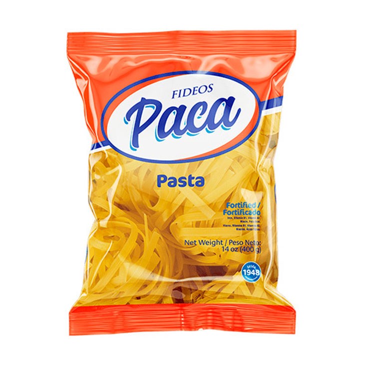 Fideo Paca Tallarin Pague 2 Lleve 3 C/U 400 Gr.