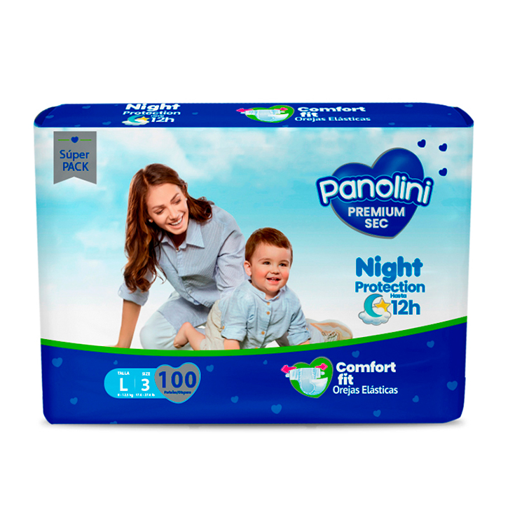 Pañal Comfort Sec Grande Panolini X 100 Uni