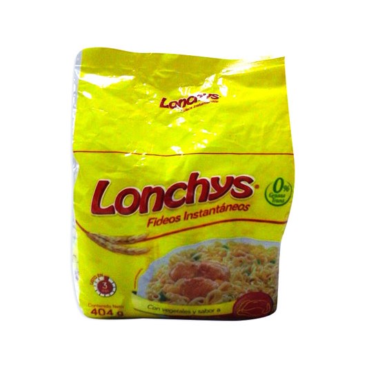 Fideo Instantáneo Pollo Lonchys 103 Pack X 4