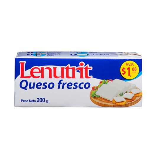 Queso Fresco Lenutrit Cartón 200Gr