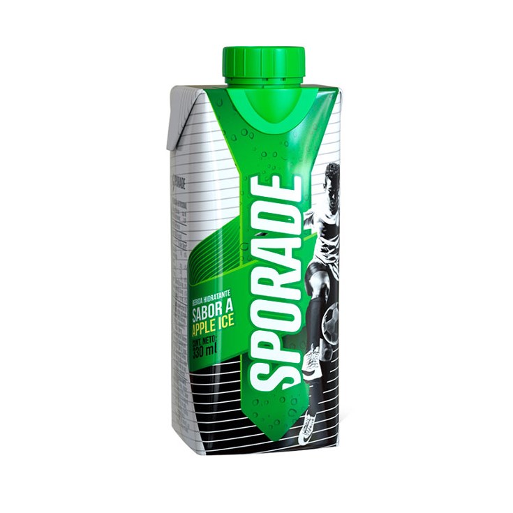 Sporade Bebida Hidratante Cartón Apple Ice 33