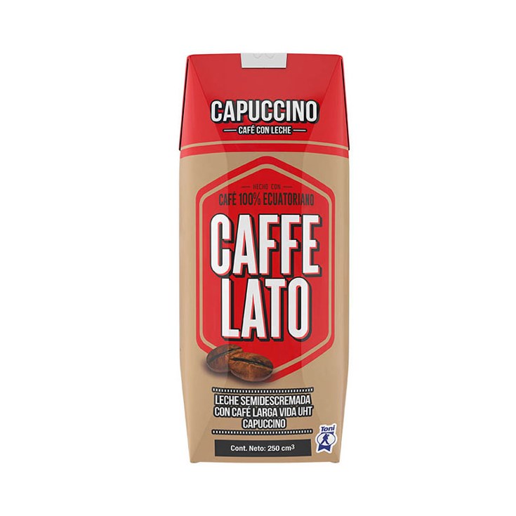 Cartón Capuccinno Caffe Lato Toni