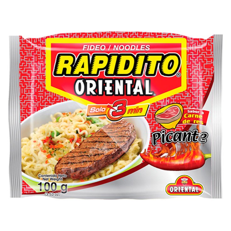 Tallarín Fideo Rapidito Carne Picante Oriental