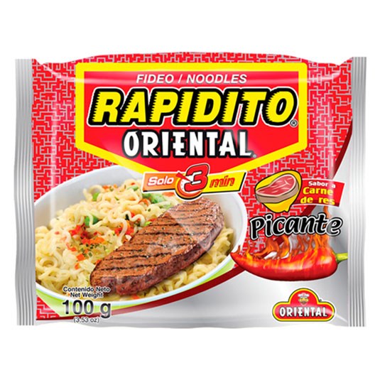 Tallarín Fideo Rapidito Carne Picante Oriental