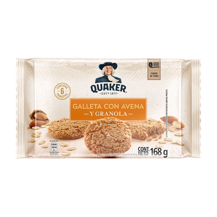 Galleta Avena Granola Quaker 168 Gr