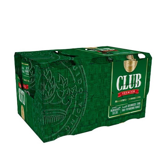 Pack X 6 Uni Club Cerveza Verde Lata 355 Ml C