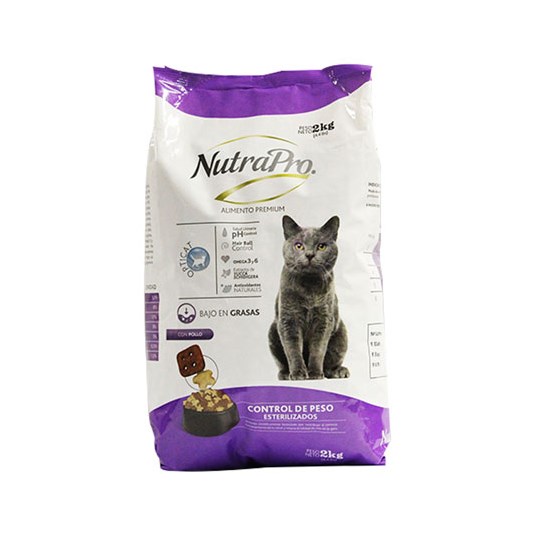 Comida Para Gato Adulto Control Peso Nutrapro