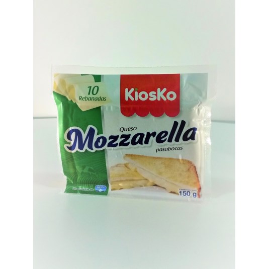 Queso Mozzarella Kiosko Pizza Lonjas 150 Gr