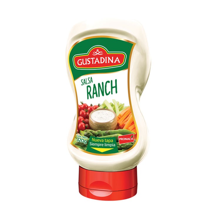 Aderezo Gustadina Pett Salsa Ranch 320Gr