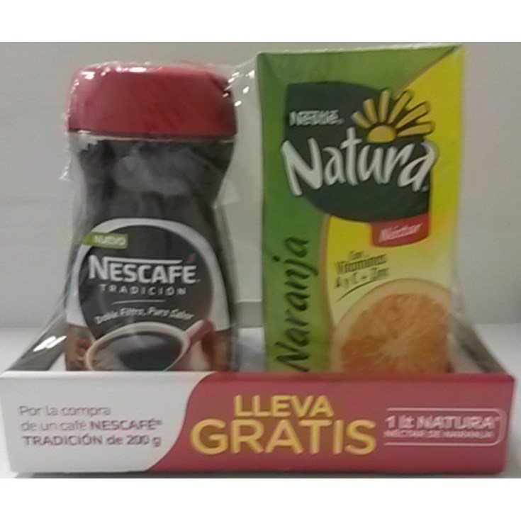 Cafe Nescafe Promocion 200 Gr + Leche Entera Gratis