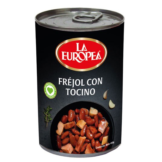 Fréjol Con Tocino La Europea 480 Gr