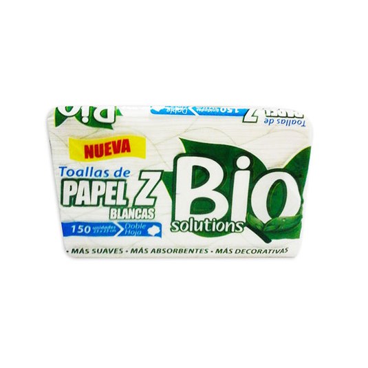 Bio toalla de papel z blancas 150un