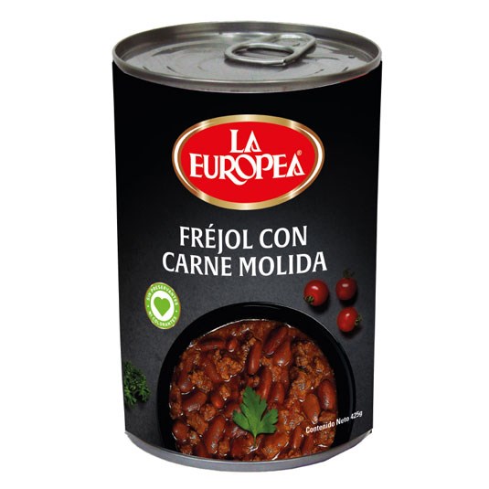 Fréjol Con Carne Molida Res La Europea 400 Gr