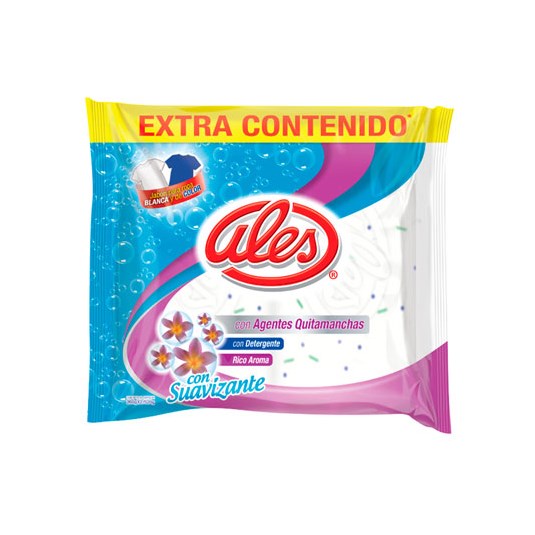 Jabón Para Ropa Blanco Suavizante Ales 520 G