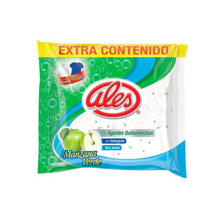 Jabón Blanco Para Ropa Manzana Verde Ales 520