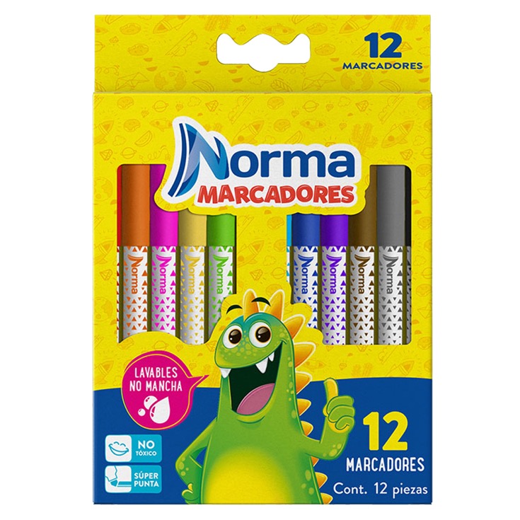 De todos modos rechazo Universal Marcadores Lavables Normales X 12 Unidades - supermercadosantamaria.com