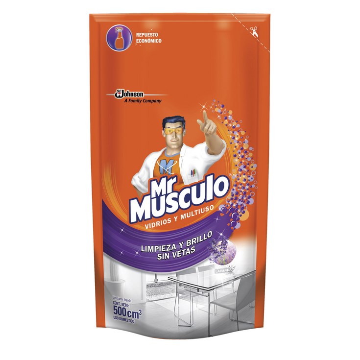 Limpia Vidrios Lavanda Doypack Mr. Músculo 50