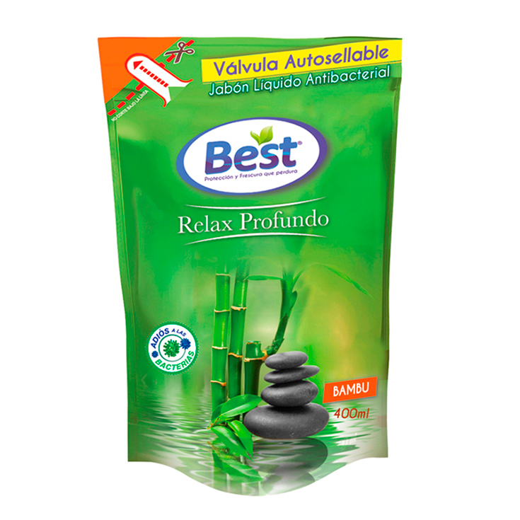 Jabón Líquido Best Funda Bambu 400 Ml