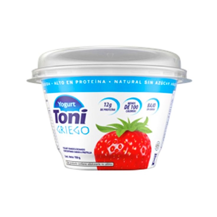 Yogurt Griego Sabor Frutilla Toni 150 Gr.