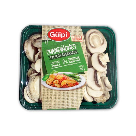 Champinones Rebanados Tarrina Güipi 200 Gr