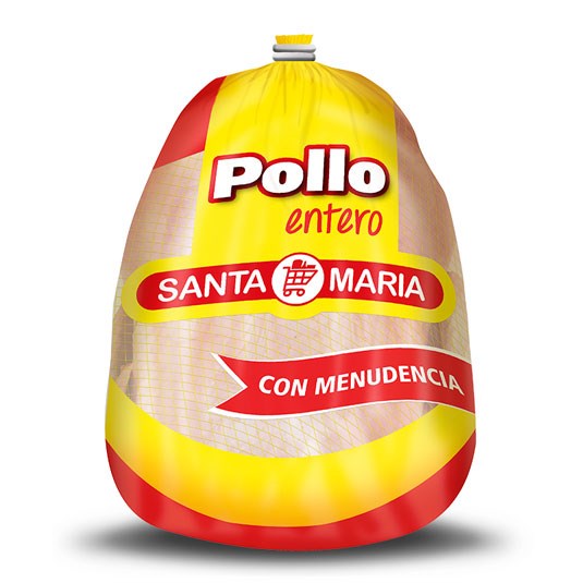 Pollo Entero Con Menudencia Santamaría Kg