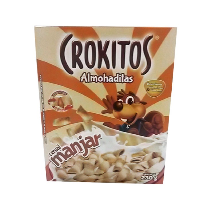 Cereal Almohada Con Manjar Crokitos 230 Gr