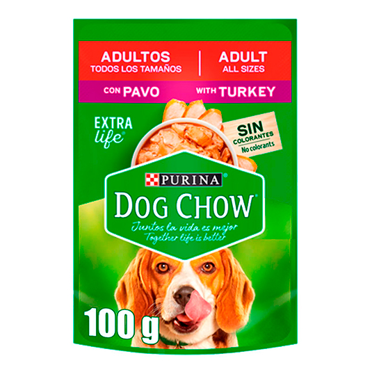 Comida Humeda De Pavo Dog Chow Tlt 100 Gr