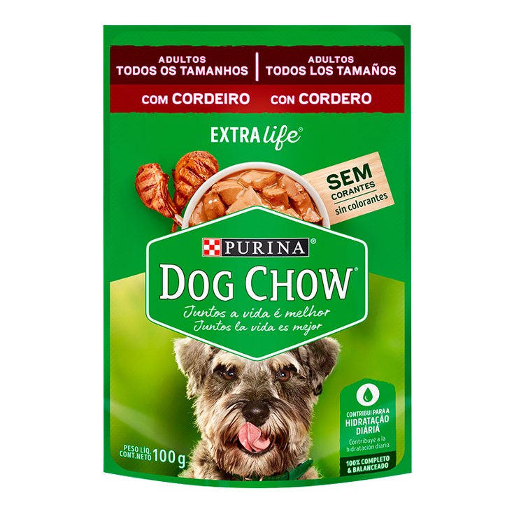 Comida Humeda De Cordero Dog Chow Tlt 100 Gr