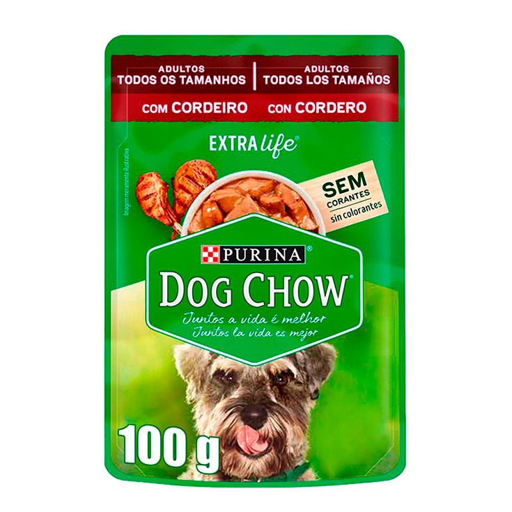 Comida Humeda De Cordero Dog Chow Tlt 100 Gr