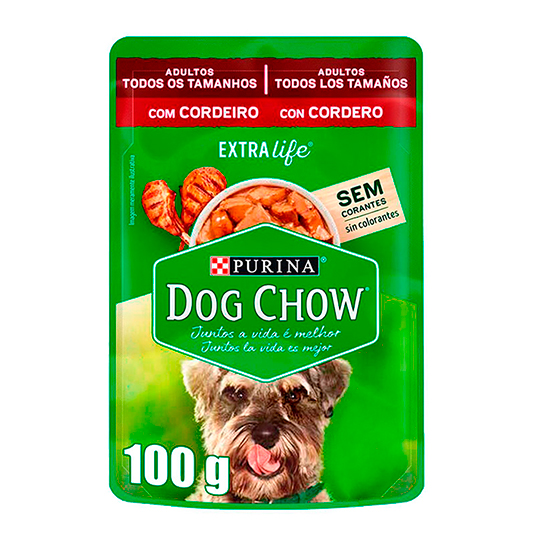 Comida Humeda De Cordero Dog Chow Tlt 100 Gr