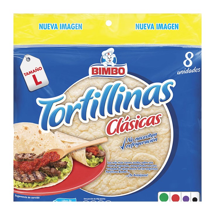 Tortillas Clásicas Bimbo 320 G.