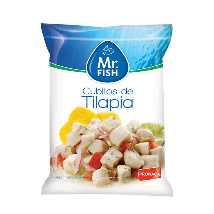 Cubitos De Tilapia Mr. Fish 454 Gr