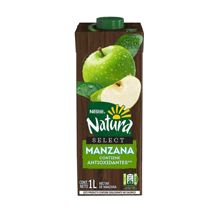 Nectar Sabor A Manzana Sin Azucar Natura 1 lt