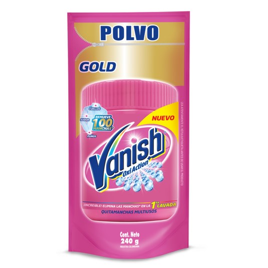 Quitamanchas Vanish Doy Pack En Polvo Ropa Blanca Y Color De