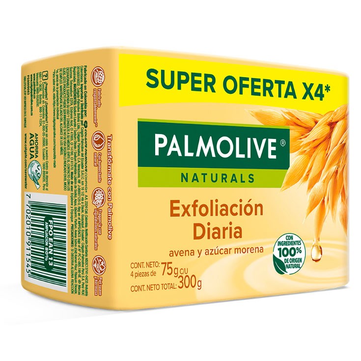 Jabon Avena Y Azucar Palmolive 4X75G