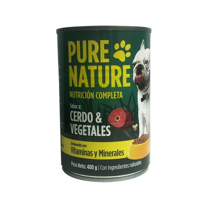 Alimento Humedo Para Perros Cerdo Y Vegetales