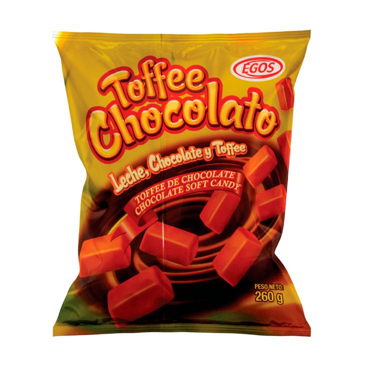 Caramelo Toffee Chocolato Egos 260 gr.