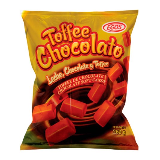 Caramelo Toffee Chocolato Egos 260 gr.