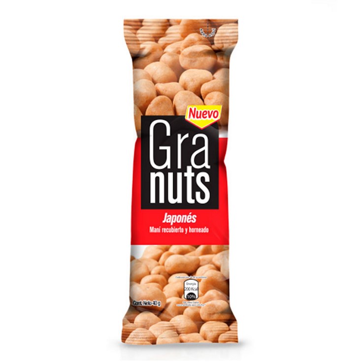 Maní Recubierto Horneado Granuts 40 Gr