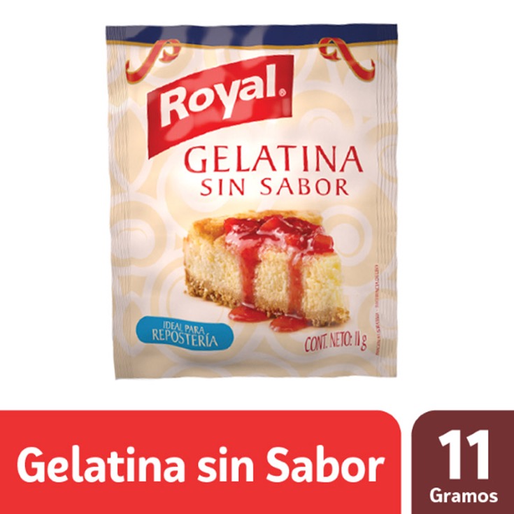 Gelatina Sin Sabor Royal 11 Gr