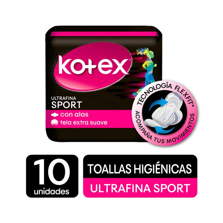 Pad Fitness Kotex Fem 10 Uni