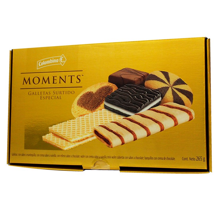 Galleta Surtida Colombina Moments 265 Gr