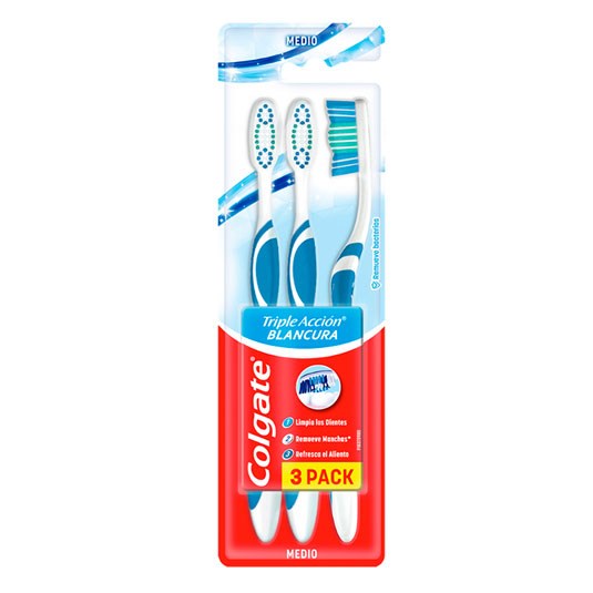 Pack X 3 Cepillo Dental Colgate Triple Acción